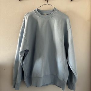 Aritzia Tna Cozy Fleece Boyfriend Crew Sweatshirt